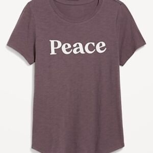 Old Navy EveryWear Slub-Knit Purple Short Sleeve Tee XL